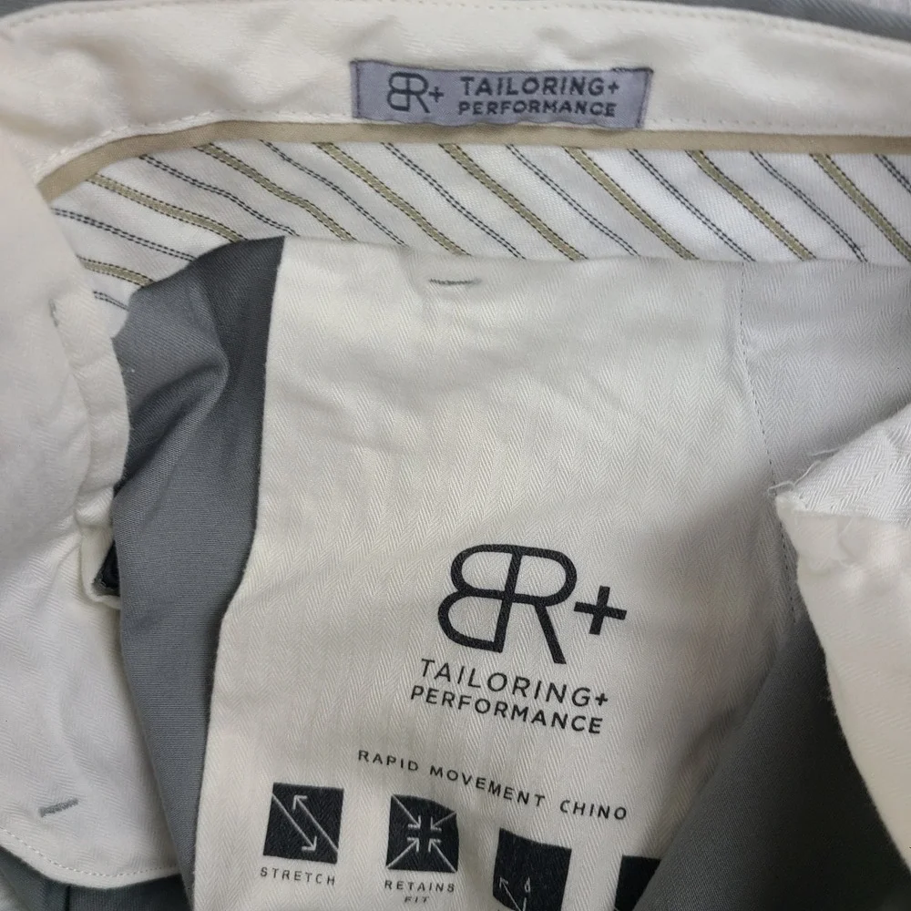 Banana Republic Pants Mens 32x32 Gray Straight Performance Emerson Chino *